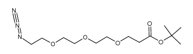 3-[2-[2-(2-叠氮基乙氧基)乙氧基]乙氧基]丙酸叔丁酯结构式