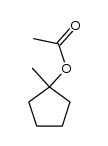 1-methylcyclopentyl acetate Structure