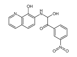 2-hydroxy-2-[(8-hydroxyquinolin-7-yl)amino]-1-(3-nitrophenyl)ethanone结构式