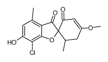 7-Chloro-6-hydroxy-4'-methoxy-4,6'-dimethylspiro[benzofuran-2(3H),1'-[3]cyclohexene]-2',3-dione结构式
