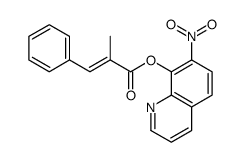 2-Benzylidenepropanoic acid 7-nitro-8-quinolyl ester Structure