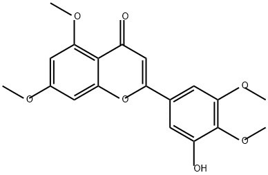 3'-Hydroxy-5,7,4',5'-Tetramethoxyflavone结构式