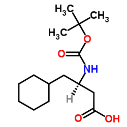 (R)-3-TERT-BUTOXYCARBONYLAMINO-4-CYCLOHEXYL-BUTYRIC ACID structure
