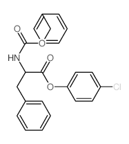 (4-chlorophenyl) 3-phenyl-2-phenylmethoxycarbonylamino-propanoate结构式