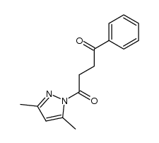 1-(4-phenyl-4-oxobutanoyl)-3,5-dimethylpyrazole结构式