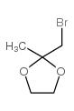 2-(溴甲基)-2-甲基-1,3-二氧戊环结构式