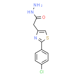 2-(4-Chlorophenyl)-4-thiazoleacetic acid hydrazide Structure