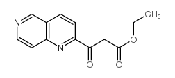 3-[1,6]萘啶-2-基-3-氧代-丙酸乙酯结构式