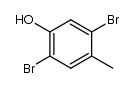 2,5-dibromo-p-cresol结构式