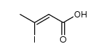 2-Butenoic acid, 3-iodo-, (2Z)- Structure