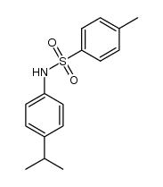 N-(4-isopropylphenyl)-4-methylbenzenesulfonamide结构式