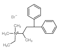 4,4-diphenylbutan-2-yl-ethyl-dimethylazanium,bromide Structure