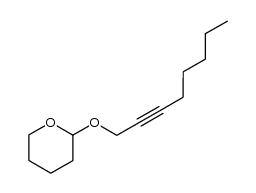 2-(oct-2'-ynyloxy)tetrahydro-2H-pyran结构式