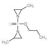 bis(2-methylaziridin-1-yl)-propoxy-sulfanylidene-phosphorane结构式
