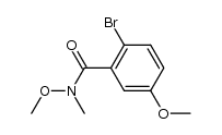2-bromo-N,5-dimethoxy-N-methylbenzamide结构式