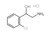 2-AMINO-1-(2-CHLOROPHENYL)ETHANOL HYDROCHLORIDE Structure