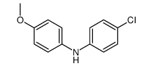 (4-氯苯基)-(4-甲氧基苯基)-胺结构式