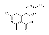 4-(4-甲氧基苯基)-2-甲基-6-氧代-1,4,5,6-四氢吡啶-3-羧酸结构式