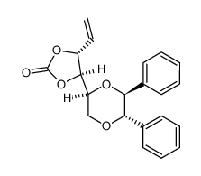 (4S,5R)-4-((2S,5S,6S)-5,6-diphenyl-1,4-dioxan-2-yl)-5-vinyl-1,3-dioxolan-2-one结构式