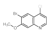 6-溴-4-氯-7-甲氧基喹啉结构式