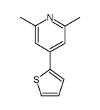 2,6-dimethyl-4-thiophen-2-yl-pyridine Structure