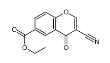 ethyl 3-cyano-4-oxochromene-6-carboxylate Structure