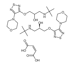 (S)-(-)-替莫洛尔马来酸酯结构式