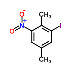 1-Iodo-2,5-dimethyl-3-nitrobenzene结构式