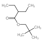 2,2-dimethylpropyl 2-ethylbutanoate structure