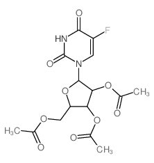 Uridine, 5-fluoro-, 2,3,5-triacetate Structure