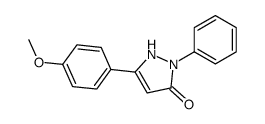 3-(4-Methoxyphenyl)-1-phenyl-1H-pyrazol-5-ol结构式