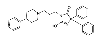 5,5-diphenyl-3-[3-(4-phenylpiperidin-1-yl)propyl]imidazolidine-2,4-dione Structure