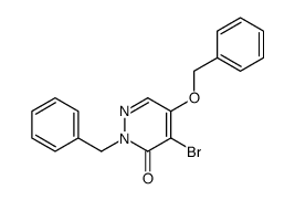 2-benzyl-4-bromo-5-phenylmethoxypyridazin-3-one结构式