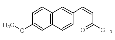 4-(6-甲氧基-2-萘基)-3-丁烯-2-酮结构式
