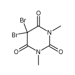 5,5-dibromo-1,3-dimethylbarbituric acid结构式