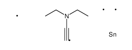 N,N-diethyl-2-trimethylstannylethynamine Structure
