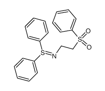 S,S-diphenyl-N-(2-(phenylsulfonyl)ethyl)sulfilimine Structure