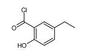 Benzoyl chloride, 5-ethyl-2-hydroxy- (9CI)结构式