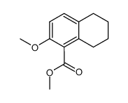 2-methoxy-5,6,7,8-tetrahydro-[1]naphthoic acid methyl ester Structure