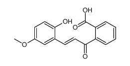 2-[3-(2-hydroxy-5-methoxyphenyl)prop-2-enoyl]benzoic acid Structure