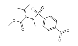 N-methyl-N-4-nitrophenylsulfonyl-L-valine methyl ester Structure