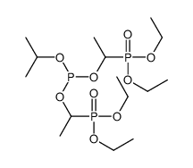 bis(1-diethoxyphosphorylethyl) propan-2-yl phosphite结构式