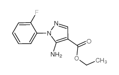 5-氨基-1-(2-氟苯基)吡唑-4-羧酸乙酯结构式
