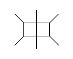 1,2,3,4,5,6-hexamethylbicyclo[2.2.0]hexane Structure
