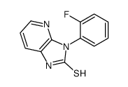 3-(2-fluorophenyl)-1H-imidazo[4,5-b]pyridine-2-thione结构式