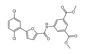 dimethyl 5-[[5-(2,5-dichlorophenyl)furan-2-carbonyl]amino]benzene-1,3-dicarboxylate Structure