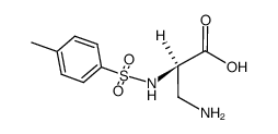 Nα-甲苯磺酰基-D-α,β-二氨基丙酸结构式