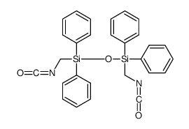 isocyanatomethyl-[isocyanatomethyl(diphenyl)silyl]oxy-diphenylsilane结构式