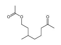 (3-methyl-7-oxooctyl) acetate Structure