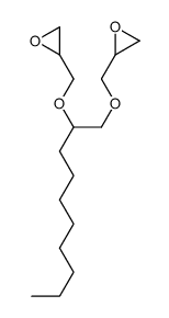 2-[1-(oxiran-2-ylmethoxy)decan-2-yloxymethyl]oxirane结构式